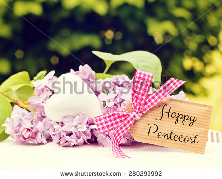 Happy Pentecost Greeting Card With Bow