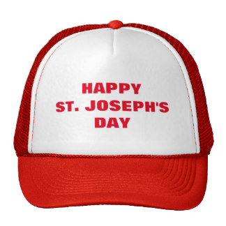 Happy St. Joseph's Day Written On Red Cap