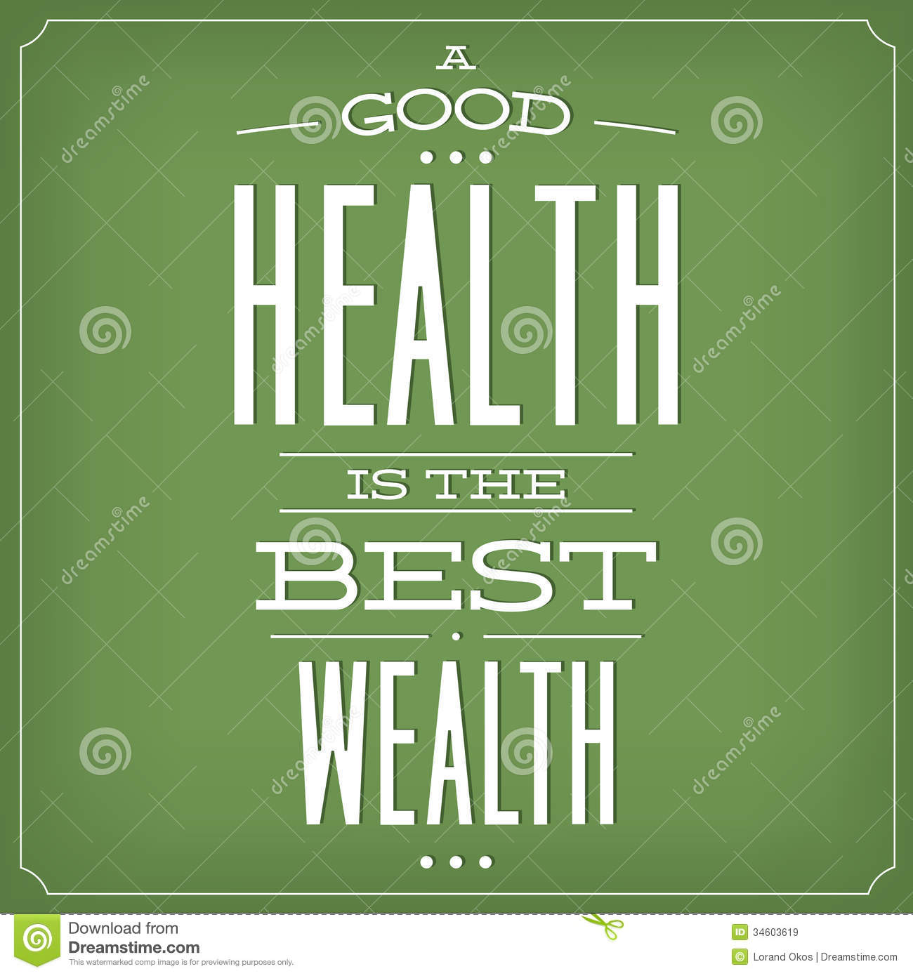 Health is the best wealth