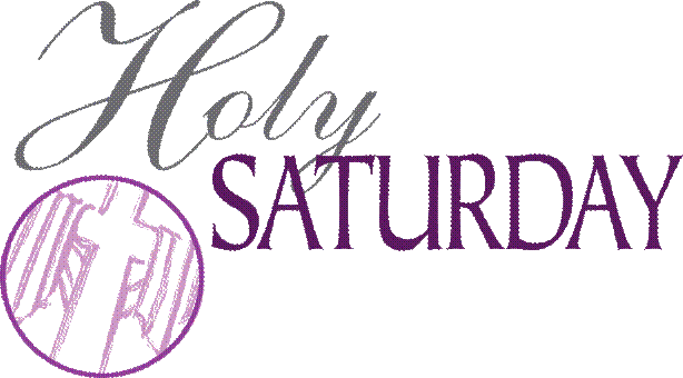 Holy Saturday 2017 Greetings Clipart