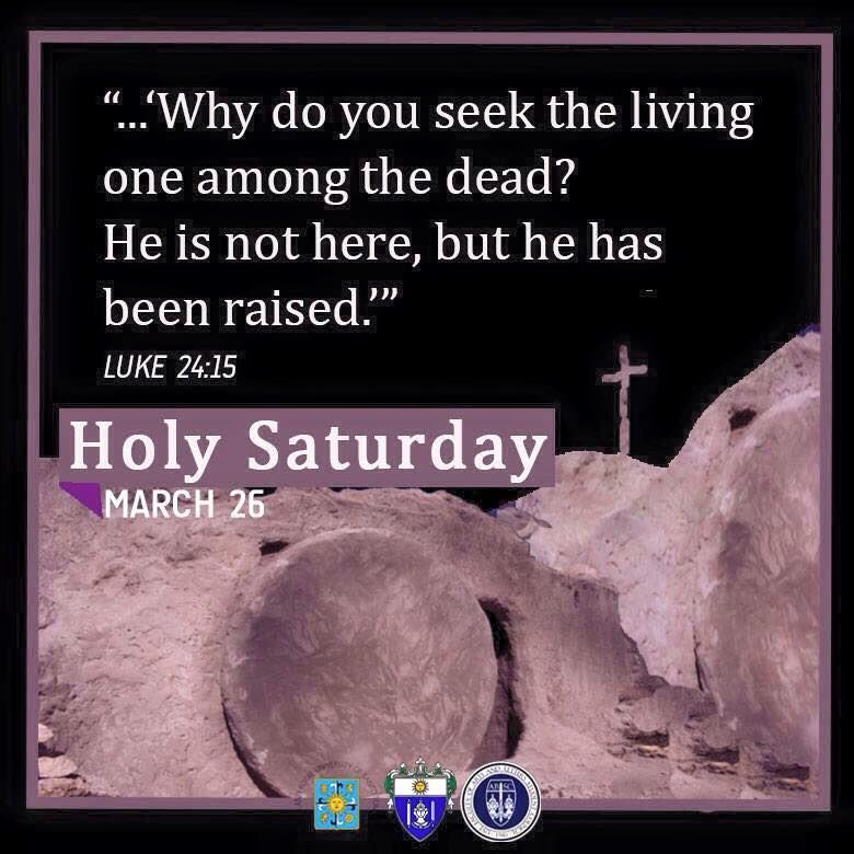 Holy Saturday March 26
