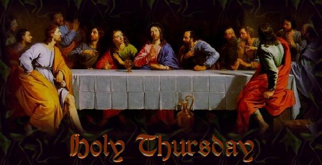Holy Thursday Jesus Christ Meal Time