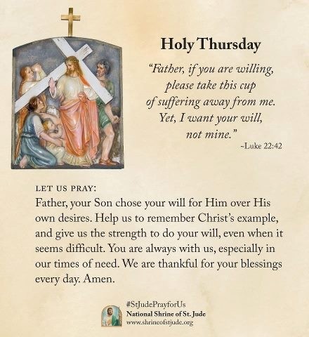 Holy Thursday Let Us Pray