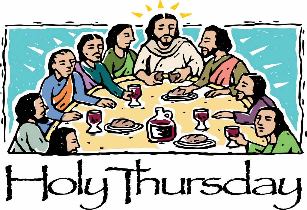 Holy Thursday Lord's Supper Clipart