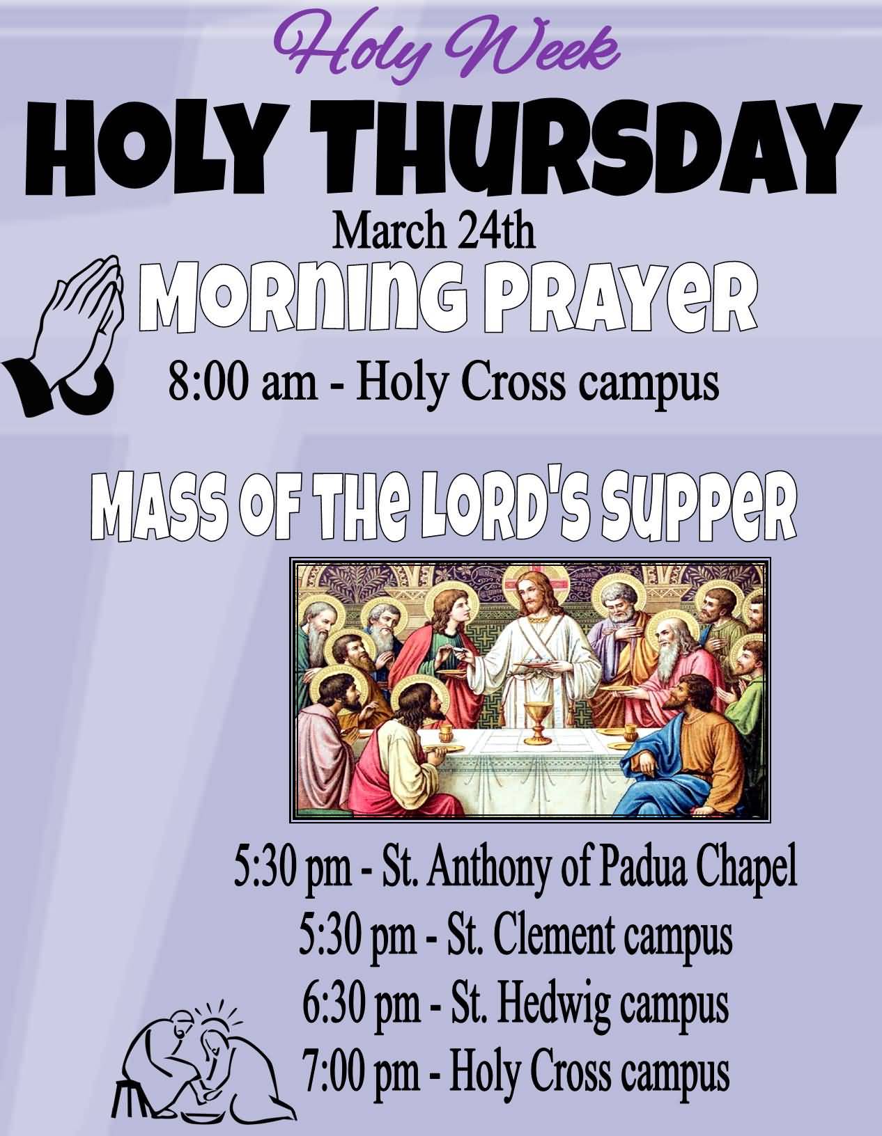 Holy Thursday Mass Of The Lord's Supper Picture