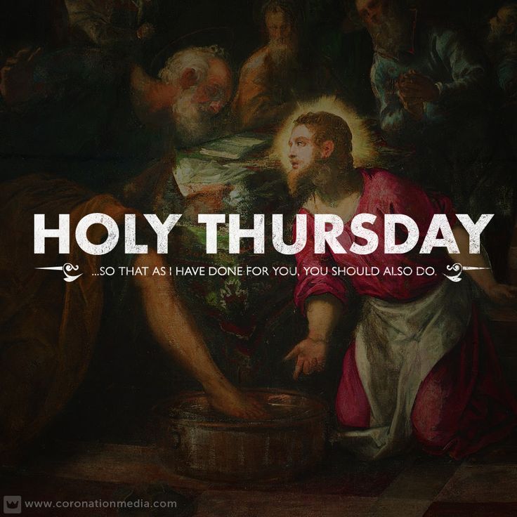 Holy Thursday So That As I Have Done For You, You Should Also Do