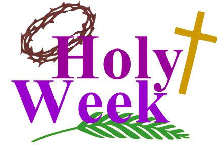 Holy Week Blessings With Thorn Crow, Cross And Palm Leaf