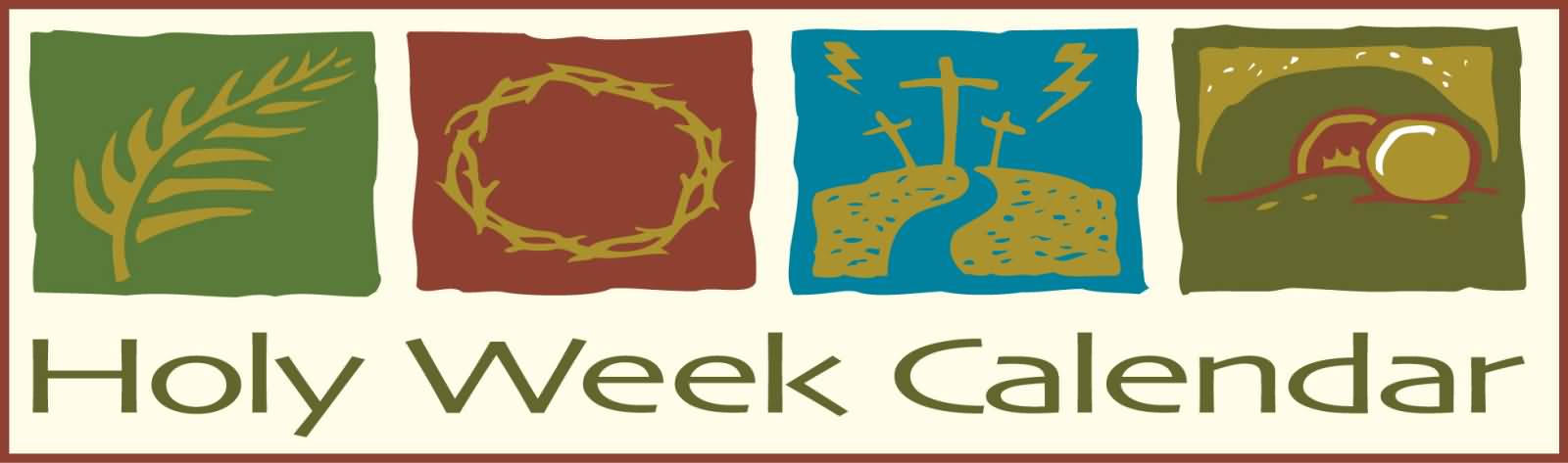 Holy Week Calendar Header Image