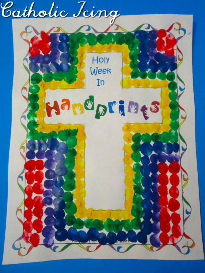 Holy Week In Handprints Card