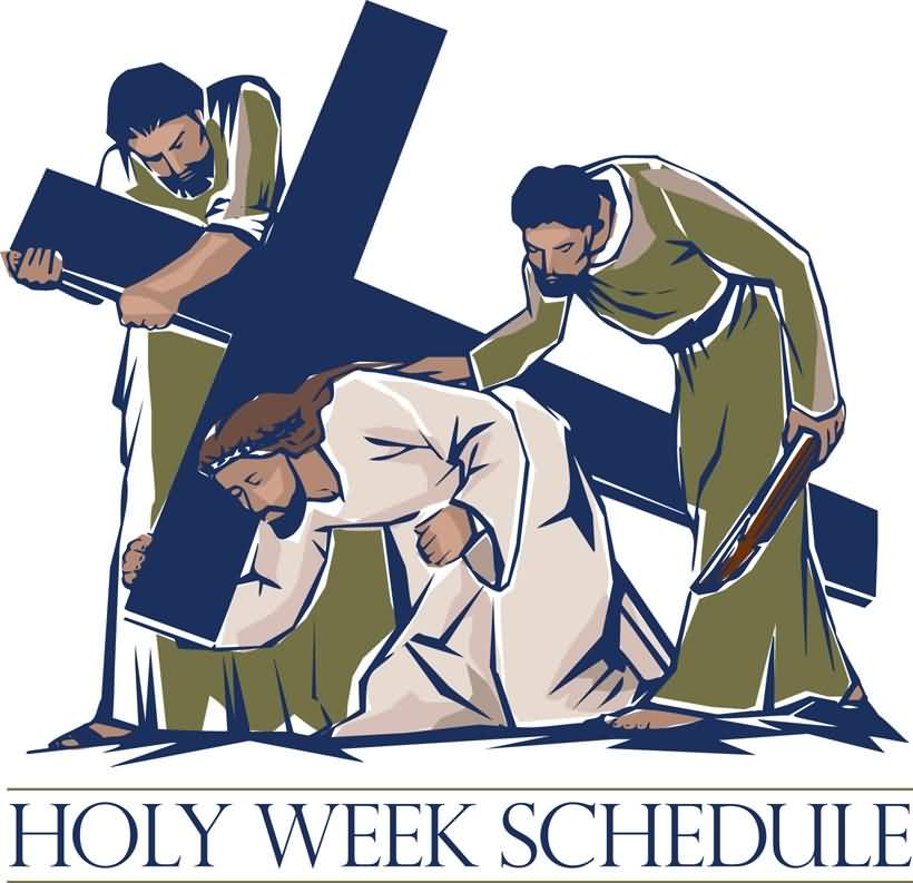 Holy Week Schedule Clipart