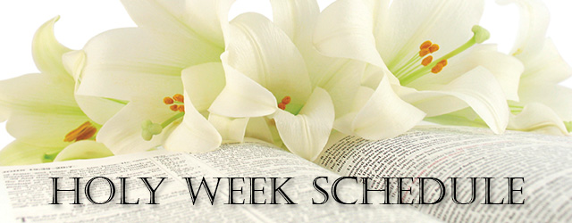 Holy Week Schedule Facebook Cover Picture