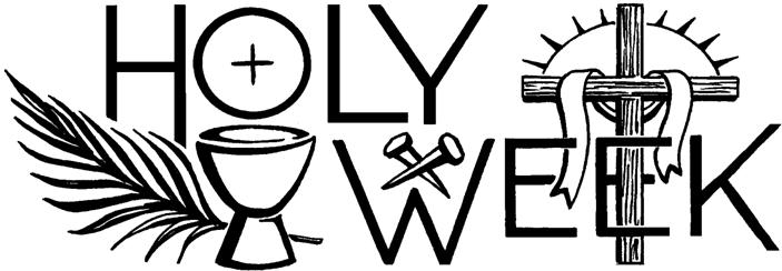Holy Week Symbols Clipart