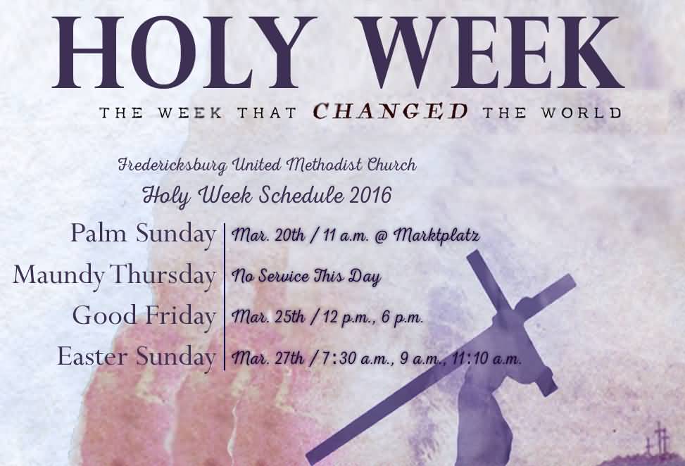 Holy Week The Week That Changed The World