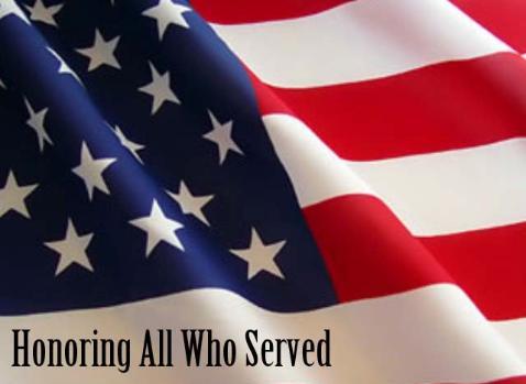 Honoring All Who Served Veterans Day American Flag Picture