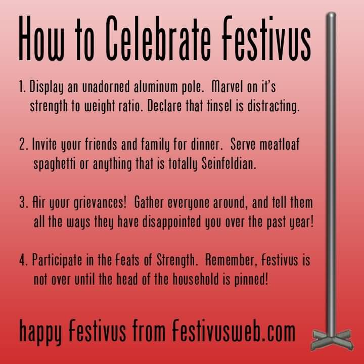 How To Celebrate Festivus