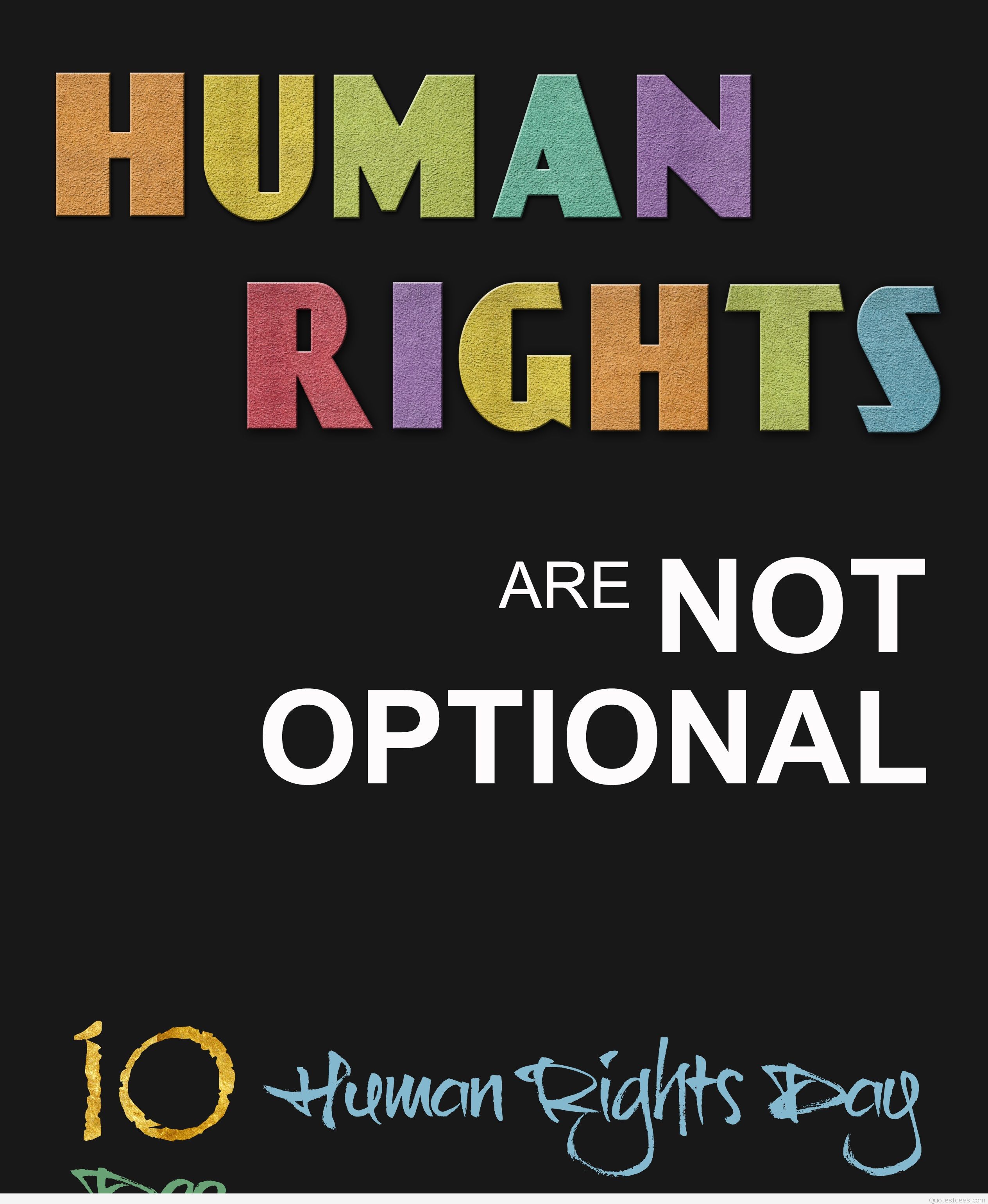 Human rights are not optional