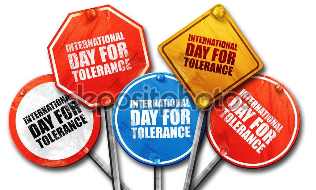 International Day For Tolerance Signboards Picture