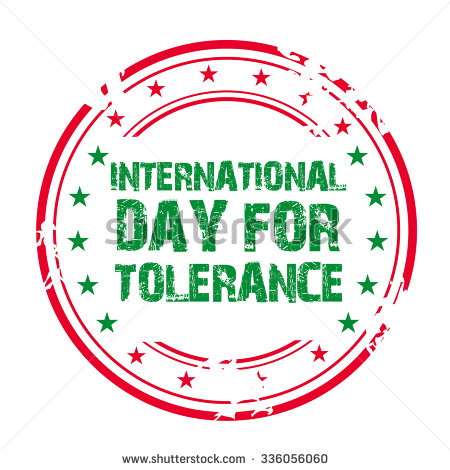 International Day For Tolerance Vector Illustration Stamp