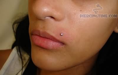Left Madonna Piercing Picture For Girls