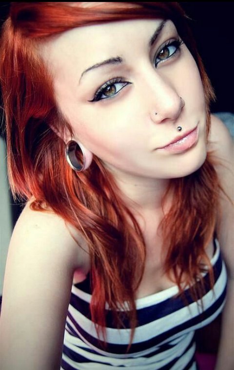 Lobe Stretched Piercing And Medusa Piercing