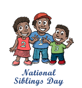 National Siblings Day Brothers Clipart