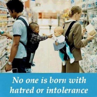 No One Is Born With Hatred Or Intolerance International Day For Tolerance