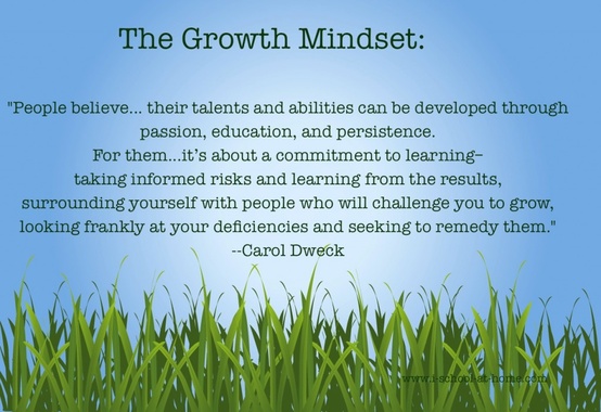 People believe that their talents and abilities can be developed through passion, education, and persistence. For them, it's about ... Carol Dweck