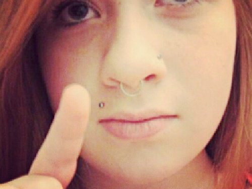 Septum And Madonna Piercings