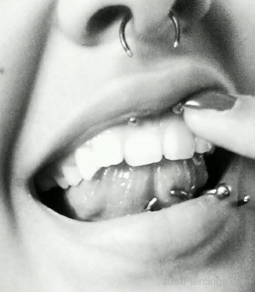Septum And Smiley Piercing Pictures.