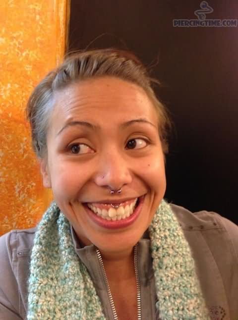 Septum And Smiley Piercings For Women