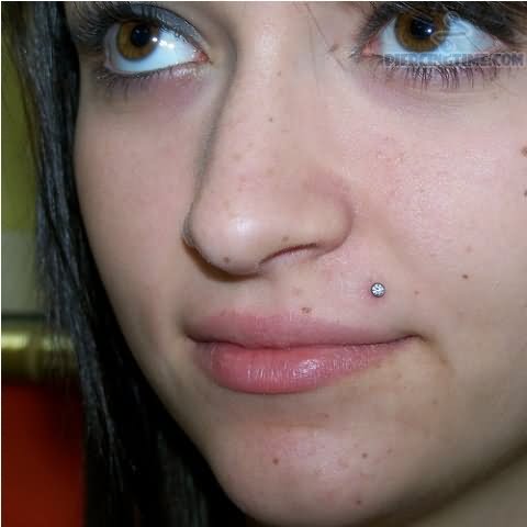 Silver Stud Madonna Piercing Picture
