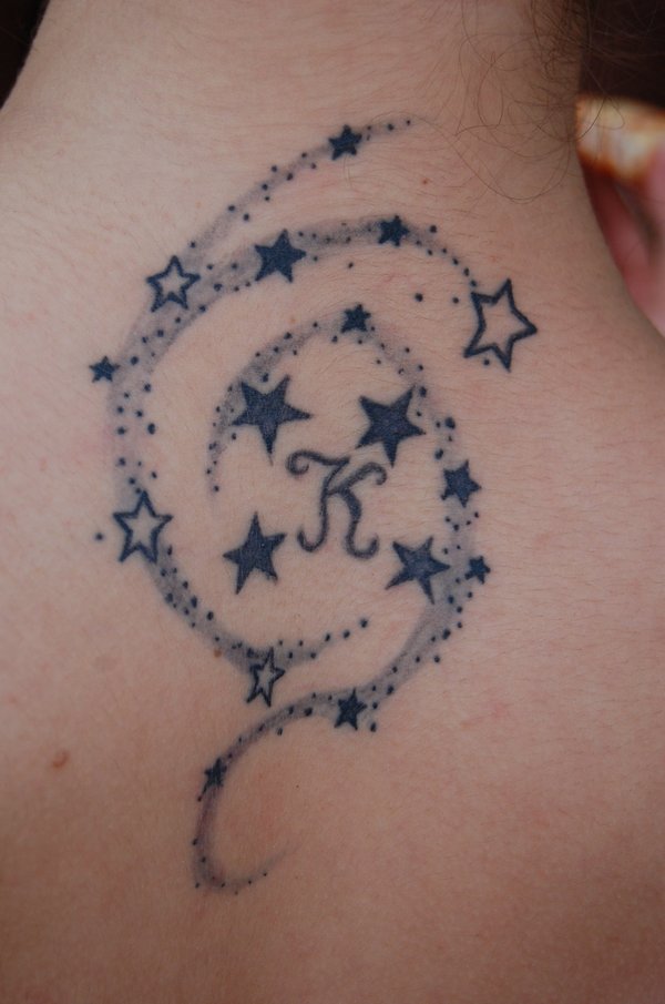 Small Black Star Tattoos