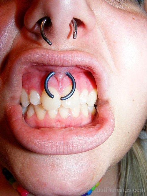 33 Septum And Smiley Piercing For Girls