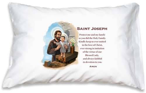 St. Joseph's Day Wishes Pillow Cover