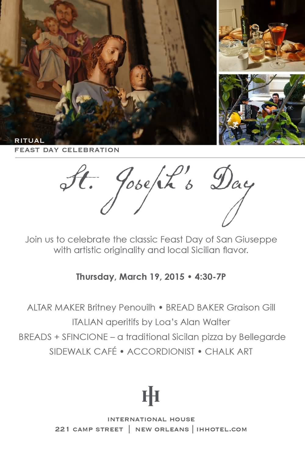 St. Joseph's Day Wishes Poster