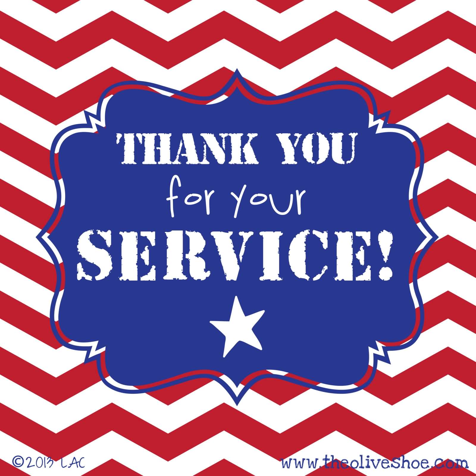 Thank You For Your Service Veterans Day Greeting Card