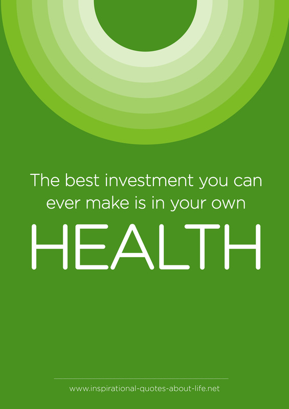 The best investment you can ever make is in your own health