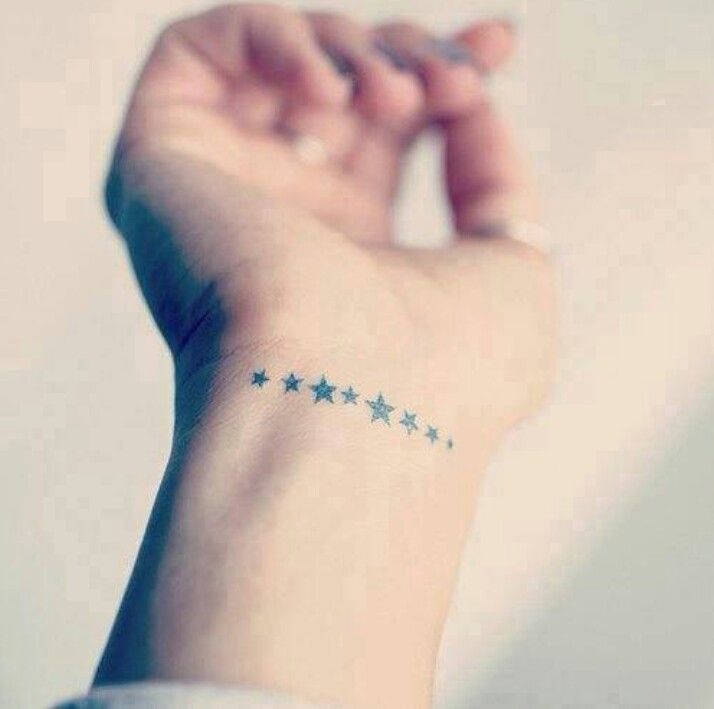 Tiny Star Tattoos On Wrist