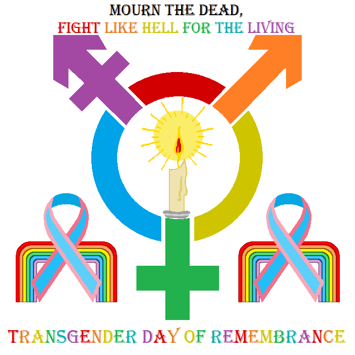 Transgender Day Of Remembrance Colorful Text Picture