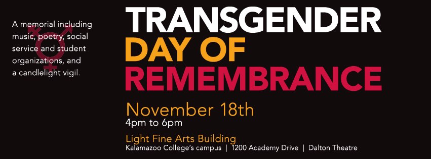 Transgender Day Of Remembrance November 18th