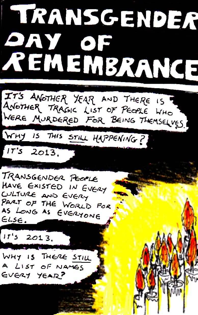 Transgender Day Of Remembrance Poster
