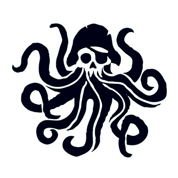 Unique Black Pirate Symbol Tattoo Design