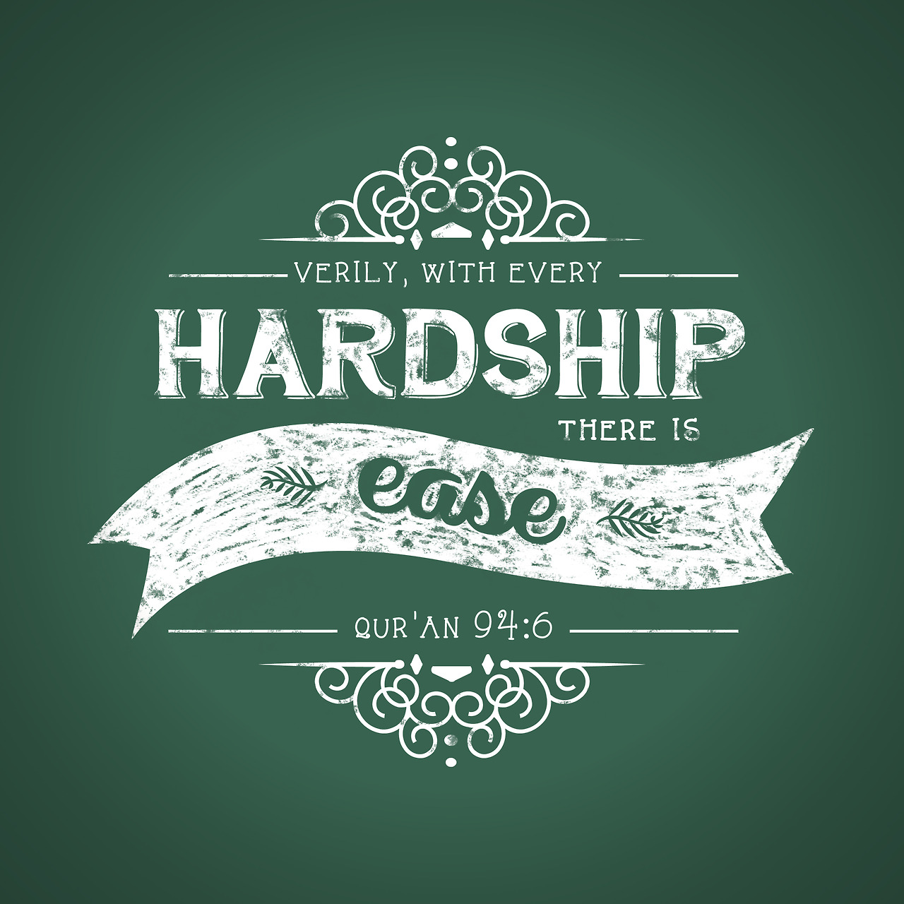Verily, with every hardship comes ease