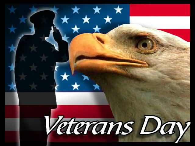 Veterans Day American Soldier And Eagle Picture