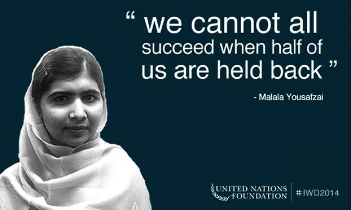 We cannot all succeed when half of us are held back. Malala Yousafzai