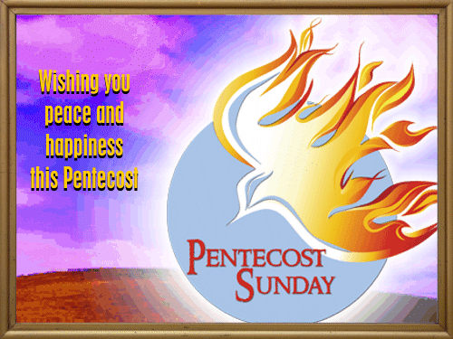 Wishing You Peace And Happiness This Pentecost Sunday Glitter