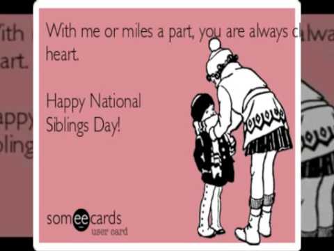 With Me Or Miles A Part You Are Always Heart. Happy National Siblings Day