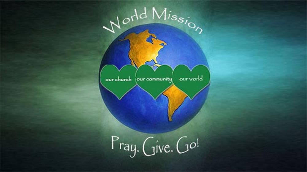 World Mission Sunday Pray Give Go Earth With Hearts