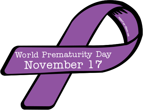 World Prematurity Day Novemebr 17 Ribbon