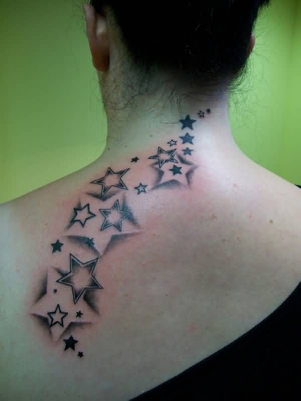 56+ Awesome Star Tattoos On Neck
